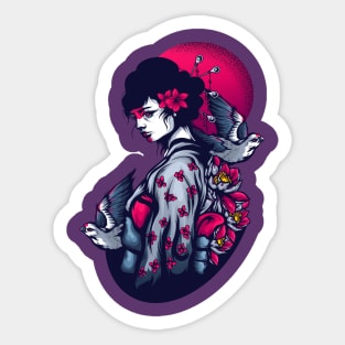 Dark geisha Sticker